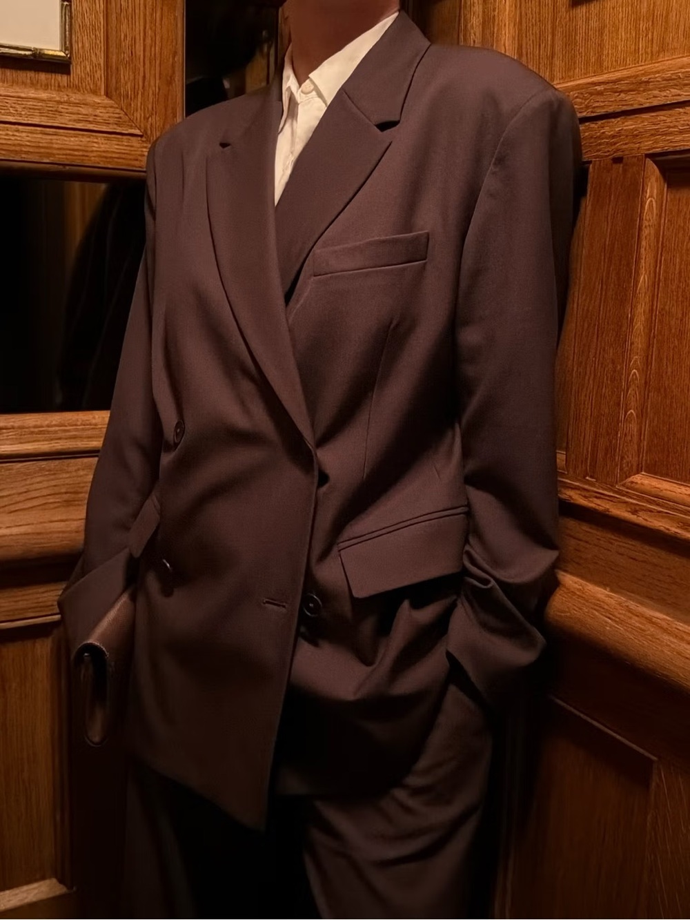 Djerf Avenue Essential Blazer Brown